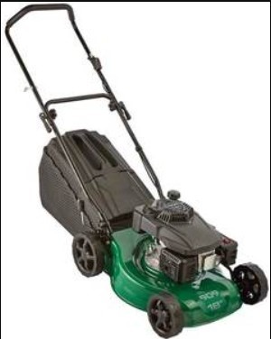909 141CC 4 Stroke Petrol Lawn Mower. NB: Has been used, Not in box, Missin