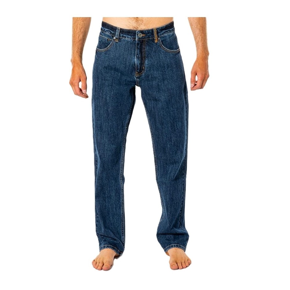 RIP CURL Men's Classic Surf Denim Pants, Size 32, Tidal Blue. RRP: $109.99