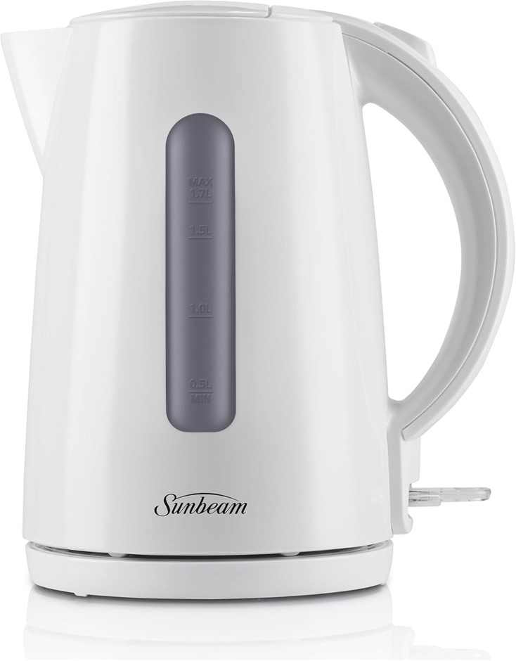 SUNBEAM Rise Up Kettle, 1.7L, White, Model No.: KEP0007WH.