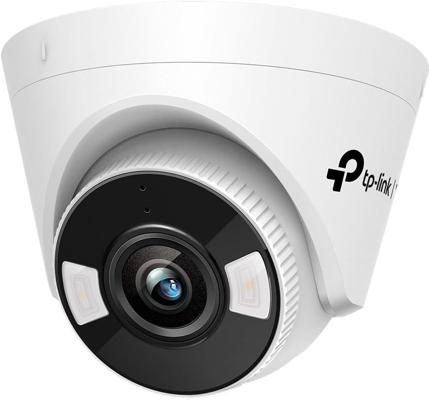 TP-Link VIGI 5MP Turret Network Smart Security Camera, Full-Colour, H.265+,