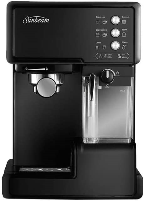 SUNBEAM Coffee Machine, Model EM5000K, 2L Water Tank. NB: Minor use.