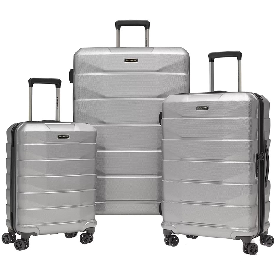 SAMSONITE Xlite NXT Hardside 3 Piece Luggage Set, Silver, Large: 72cm, Medi