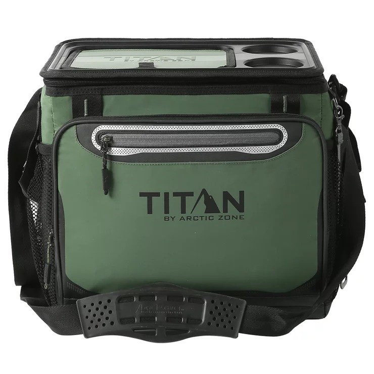 TITAN Collapsible Cooler, Green. NB: Minor use, not in original packaging,