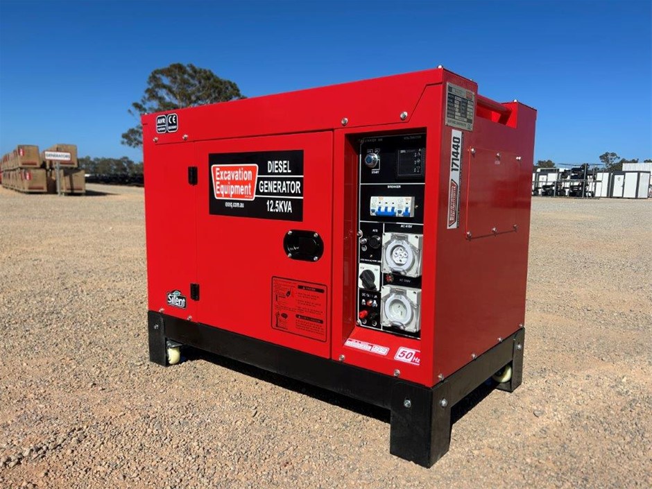 12.5kVA Generator with ATS (Unused),