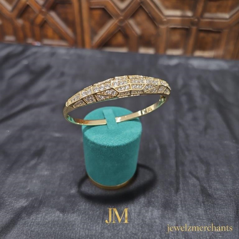 18K/Italy Yellow Gold Filled Bangle -(stamped 18K/Italy)-Warranty Quality