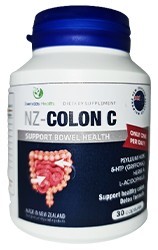 NZ Colon C to Support bowel health, 30 Vegetarian Capsules