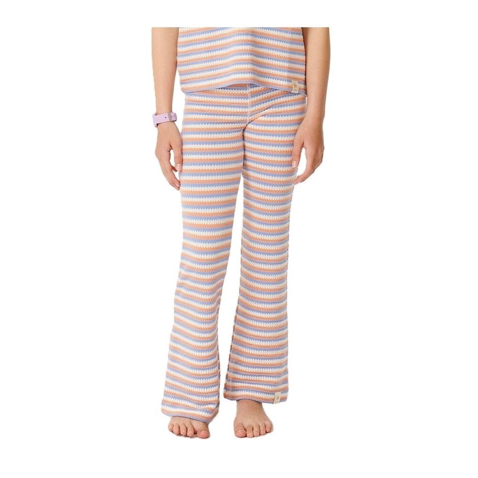 RIP CURL Girl's Sun Stripe Knit Pants, Size 8, Mid Blue. RRP: $55.99. Buye