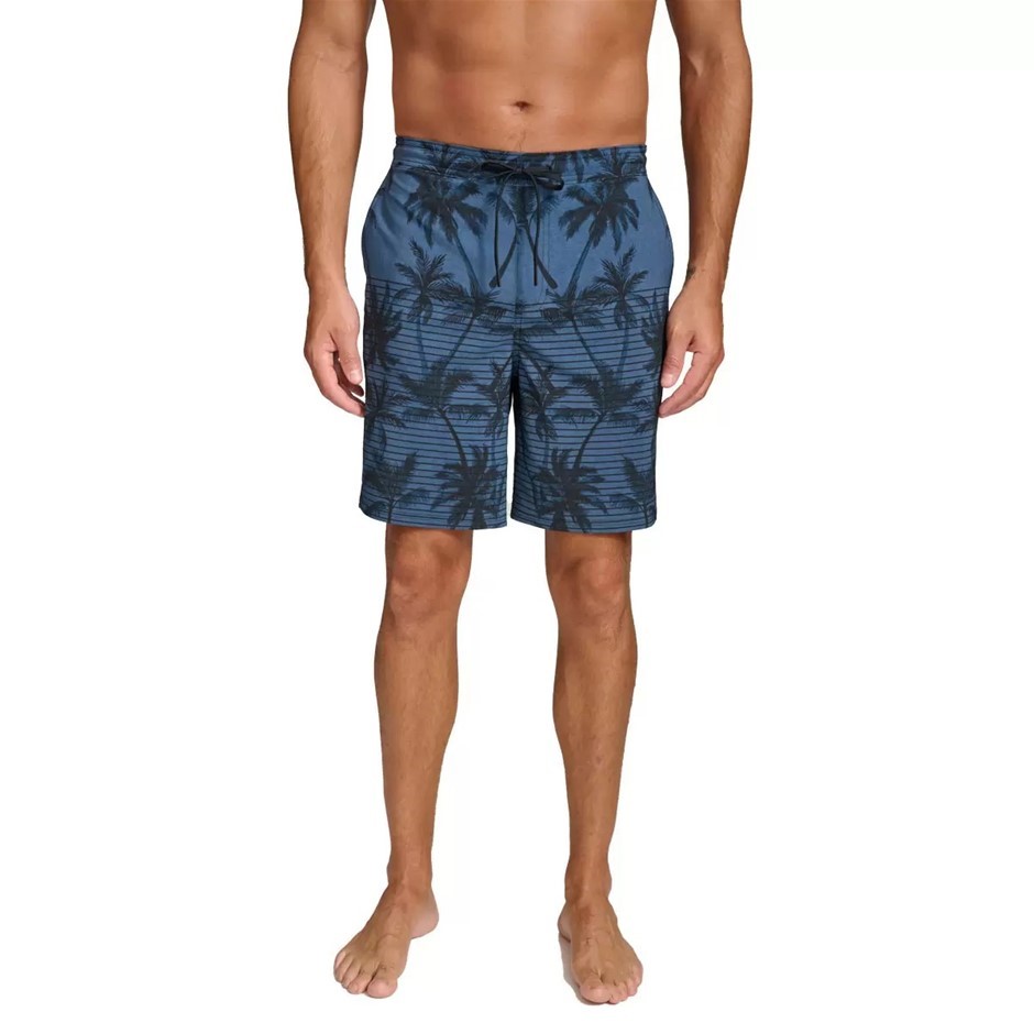SIGNATURE Men's Swim Short, Size M, Blue.  Buyers Note - Discount Freight R