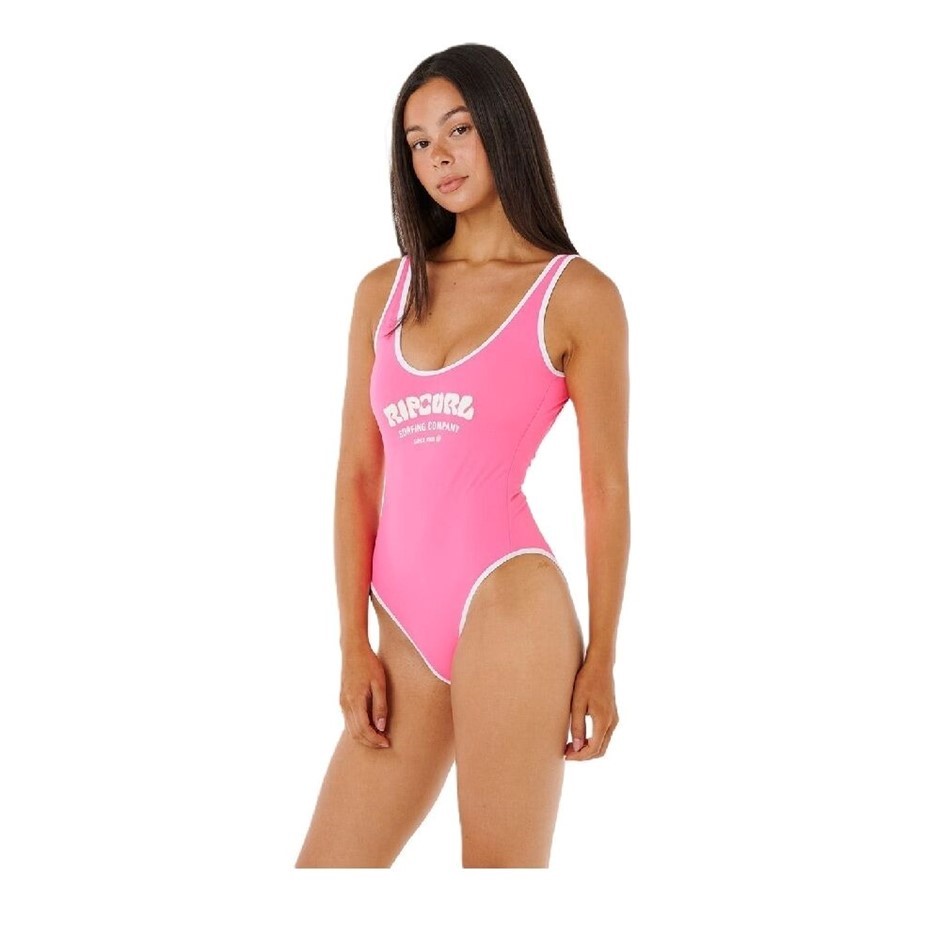 RIP CURL Women's Surf Puff One Piece, Size 2XS, Pink. RRP: $89.99. Buyers
