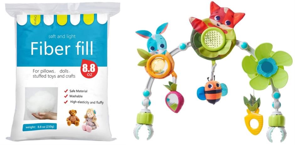 BUNDLE: BUTUZE Premium Fiber Fill DIY, 250g/8.8oz, Recyclable x TINY LOVE M