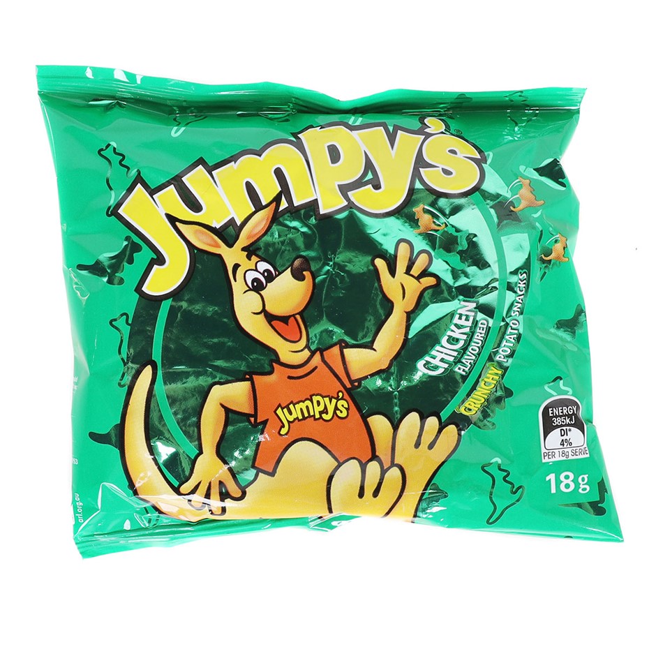 60 x JUMPY'S Chicken Flavoured Snacks, 18g. Best Before: 05/2026.
