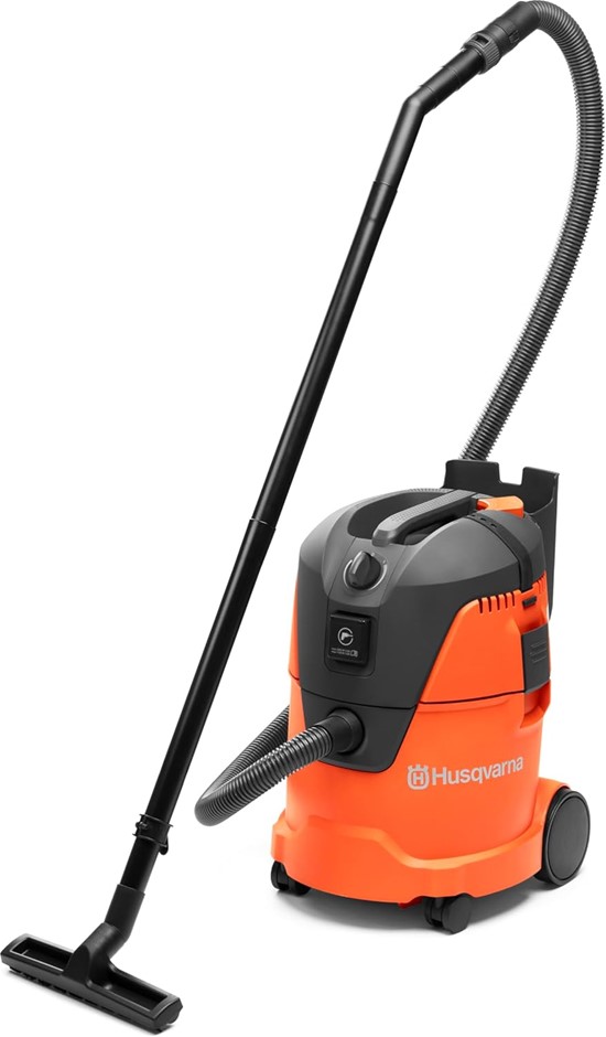 HUSQVARNA WDC 220 Corded Vacuum Cleaner, 220L, Orange.