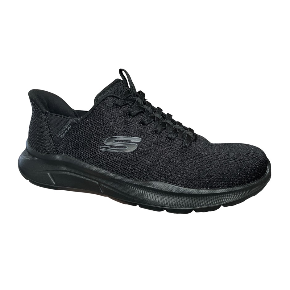 SKECHERS Men's Equalise Swift Fit Shoes, Size US8, Black (BBK), 255148CS. N