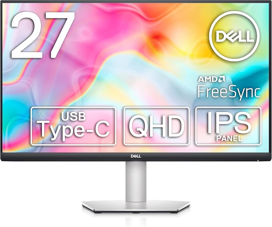 Dell 27 USB-C Monitor - S2722DC - QHD 2560 x 1440 at 75 Hz - 4 ms - AMD Fre