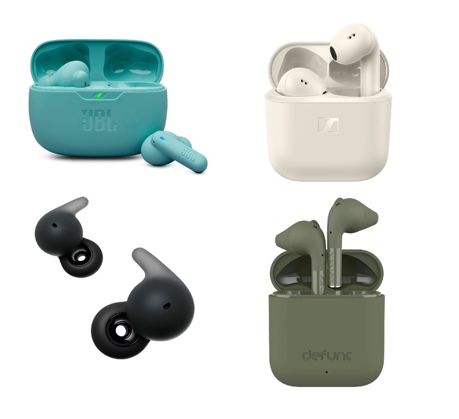 4 x Assorted Wireless Earbuds. 1 x JBL Wave Buds 2. 1 x SENNHEISER Accentum