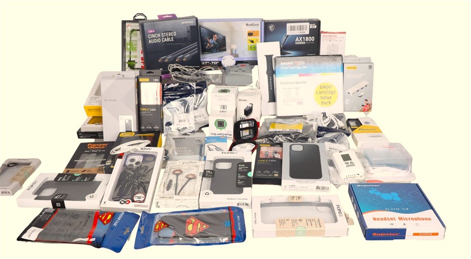 20 x Assorted Electronics and Accessories, INCL: MSI, SHURE, APPLE, ETC. NB
