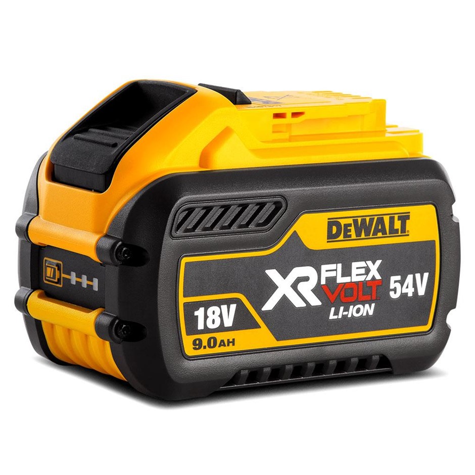 DeWALT 18V-54V 9.0Ah Flexvolt Li-Ion Battery. NB: Minor use & Not in Origin