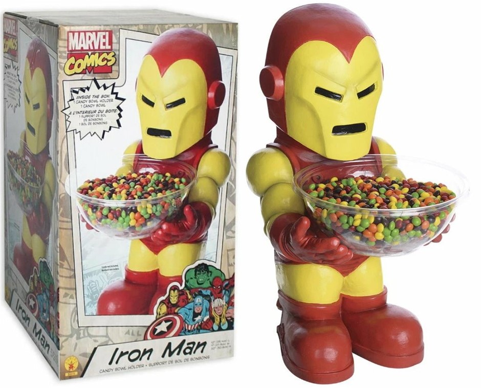 Rubie's N/A Marvel Classic Iron Man Candy Bowl Holder, Multicolor, Standard