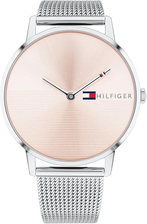 TOMMY HILFIGER Women's Alex Stainless Steel Quartz Watch, 1781970, Pink, 40