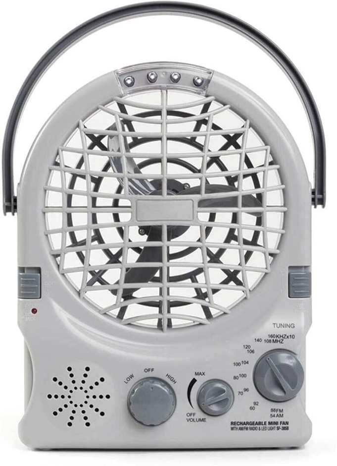 COMPANION Rechargeable Fan and Radio