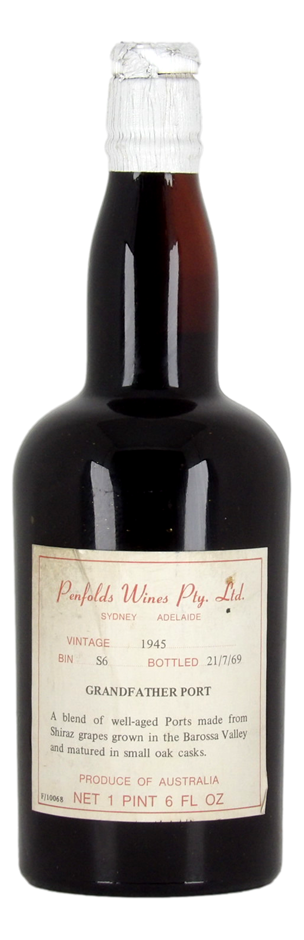 Penfolds `Bin S6` Grandfather Port 1945 (1 x 1 Pint 6 Fl OZ) SA.