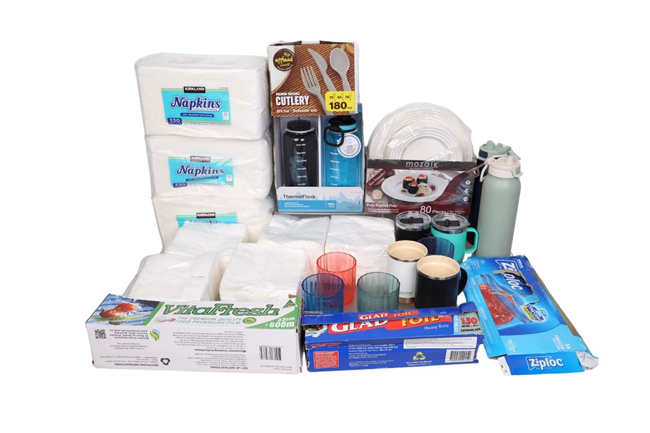 Assorted Water Bottles & Containers & Catering Products, inc. ELLO & MOSAIK