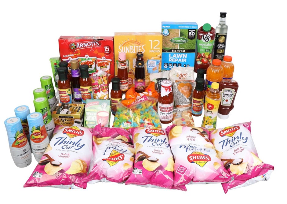 Assorted Grocery Food Products, Incl: HEINZ, SMITH'S & More. N.B: Damaged p