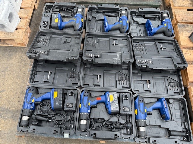 24V Cordless Drill Kit, 2-Speed Gearbox, x 6 units