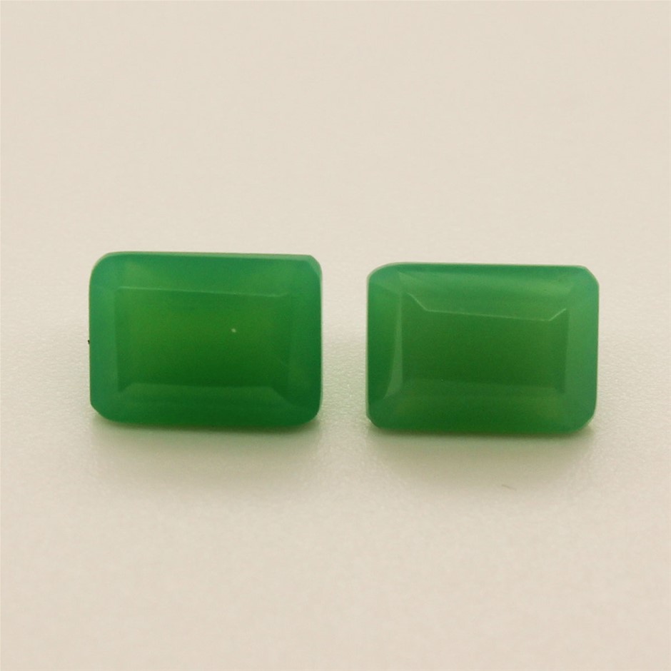 2 Pcs Chrysoprase Gemstone
