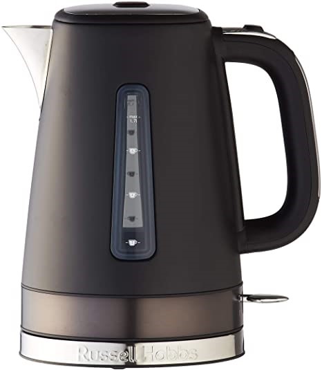 RUSSELL HOBBS Brooklyn Kettle, Model RHK92BLK. NB: Has Been Used & Not Box.