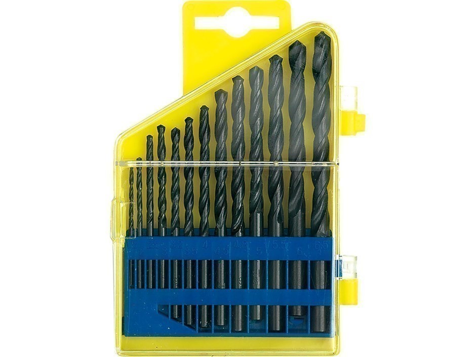 3 x STHOR 13pc HSS Twist Drill Sets, Sizes: 1.5, 2, 2.5, 3, 3.2, 3.5, 4, 4.