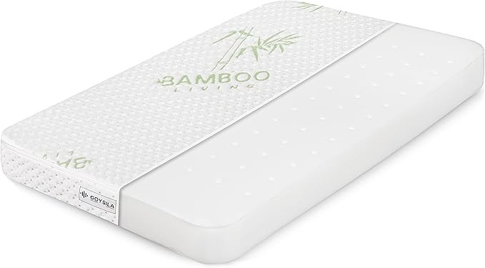 GOYSILA Next to Me Baby Crib Mattress Oeko-Tex Certified 80x53x7cm Hypoalle
