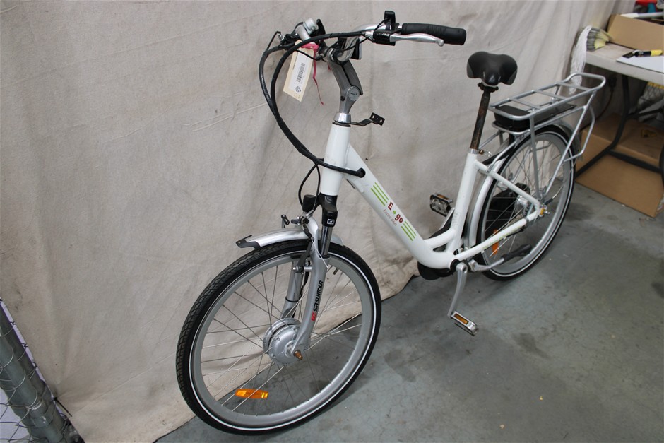 E-Go Electric Bikes White Bicycle