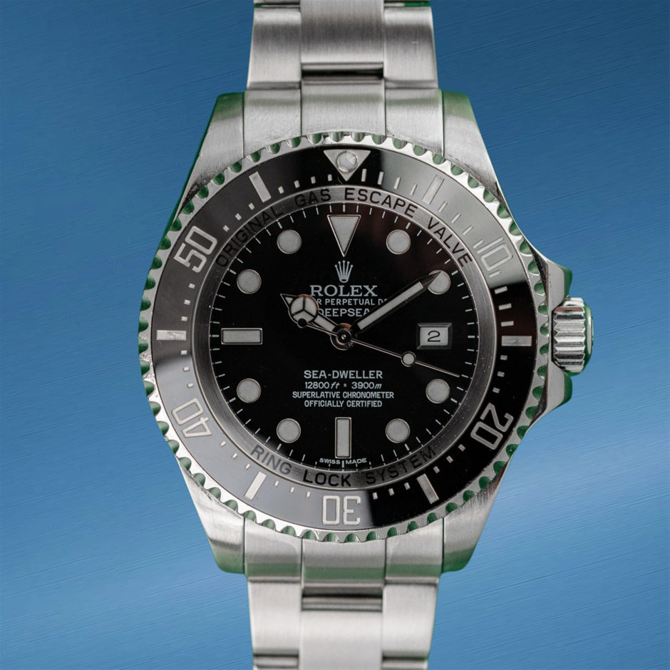 Rolex Sea-Dweller Deepsea 116660 Stainless Steel Black Dial WxO & COA