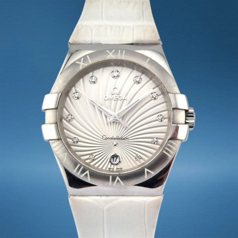 Omega 123.13.35.60.52.001 Constellation Diamond Dial 35mm BxO