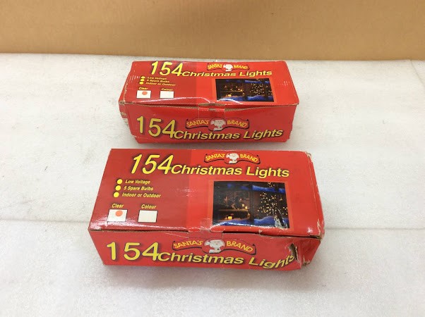 Santa's Brand 154 Christmas Lights - New Unboxing (Lot of 2)
