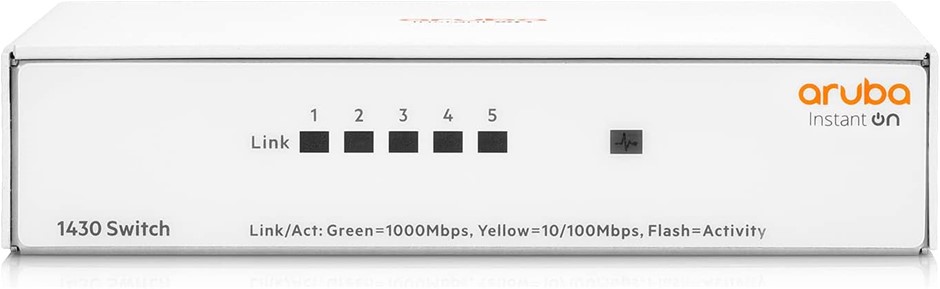 ARUBA Instant On 1430 5G Switch - Unmanaged - 5 Ports - Gigabit Ethernet -