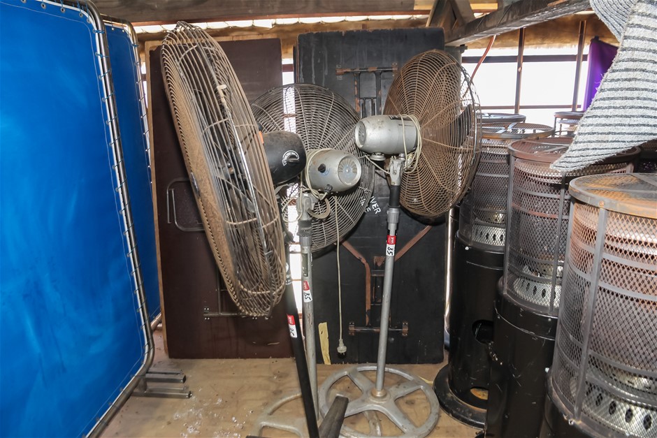 Industrial Pedestal Fans x3