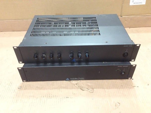 Australian Monitor AMC 120&AMIS 1202P Power Amplifiers (Lot of 2)