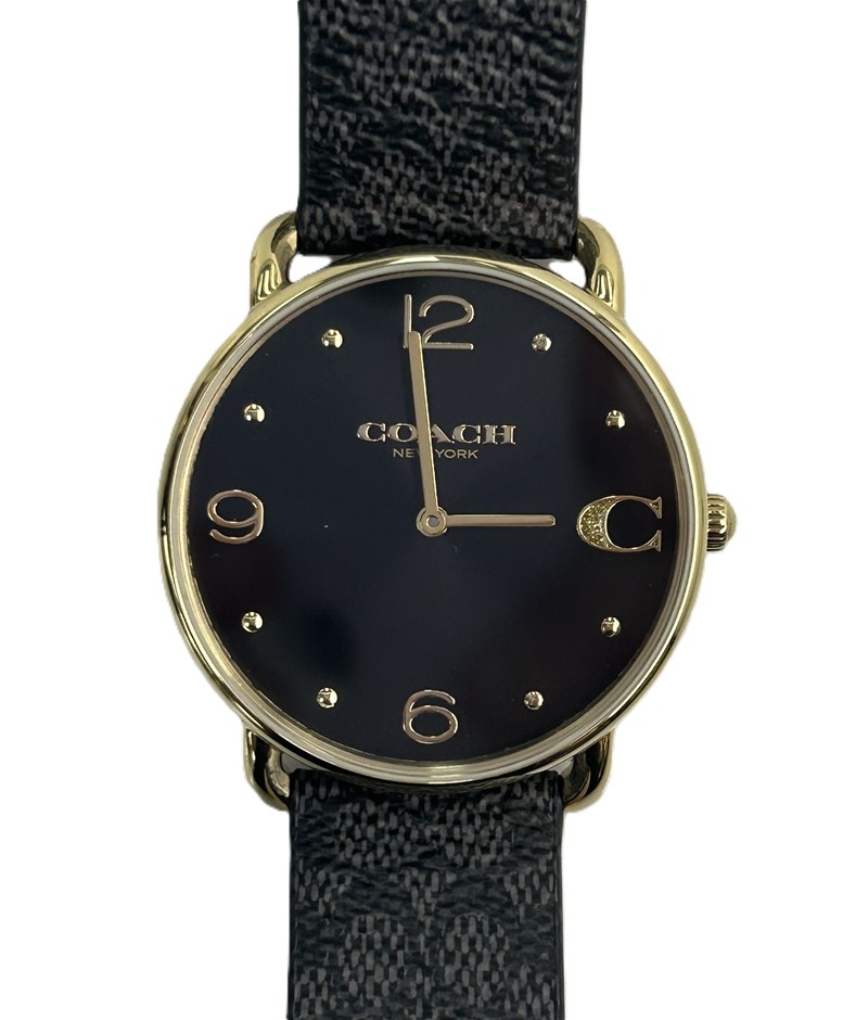 Coach Black & Gold-Tone Watch