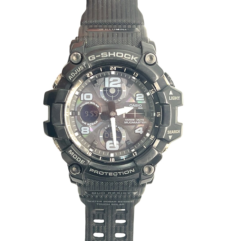 Casio G-Shock Mudmaster Tough Solar Analog-Digital Watch, model GSG-100