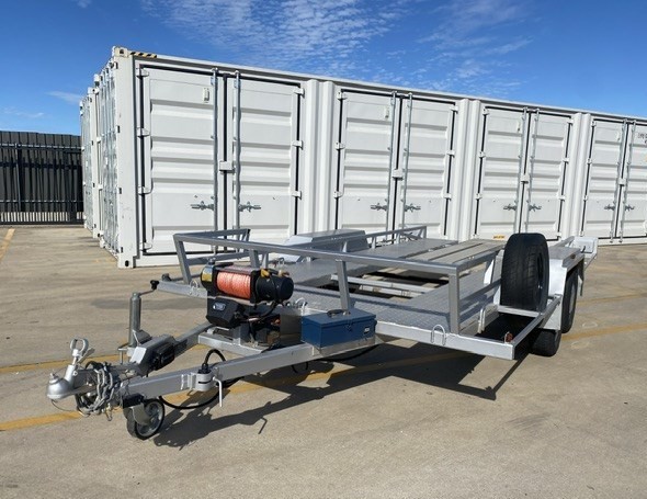 <p>1995 H.Built Tandem Car Carrier Trailer</p>