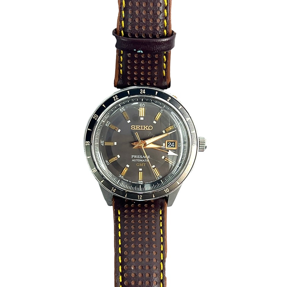 Seiko Presage Automatic GMT Watch