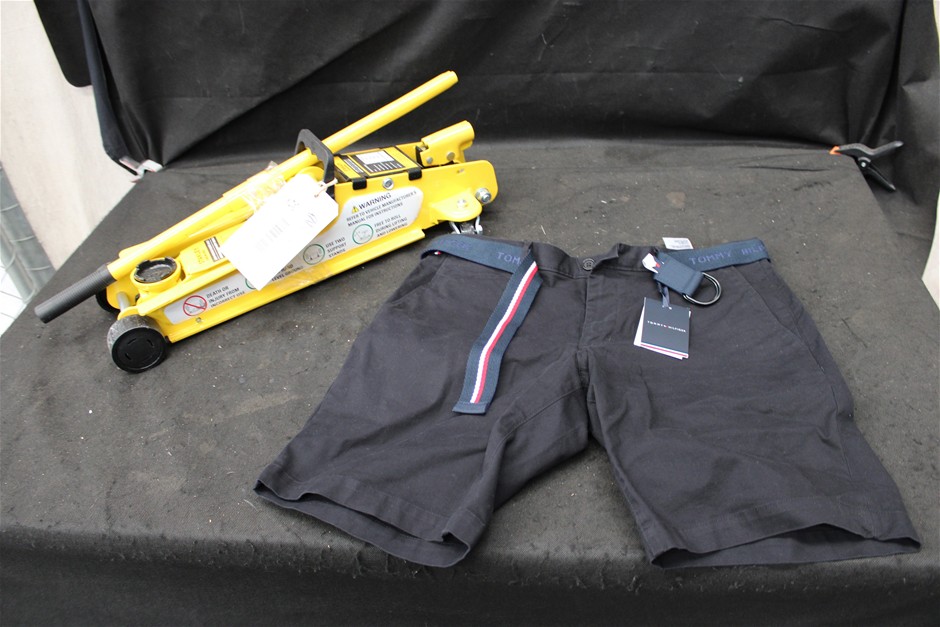 Stanley Car Jack and Tommy Hilfiger Shorts and Belt