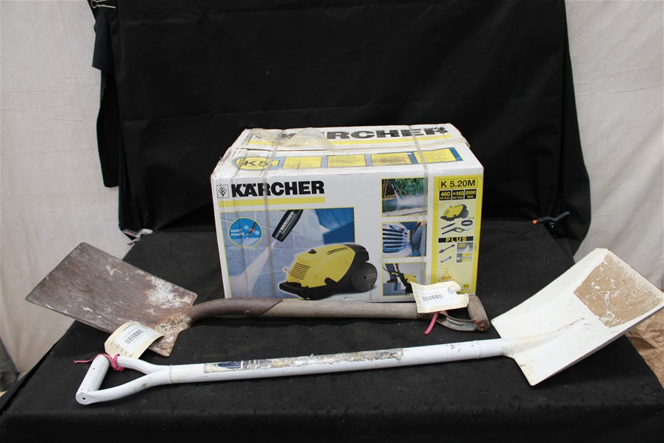 Karcher K 5.20M Pressure Cleaner in Box and 2 x Shovels