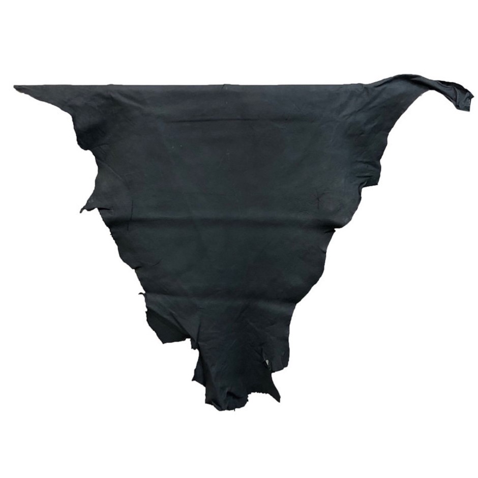 7sqft Natural Black Matte On Kangaroo Leather Hide