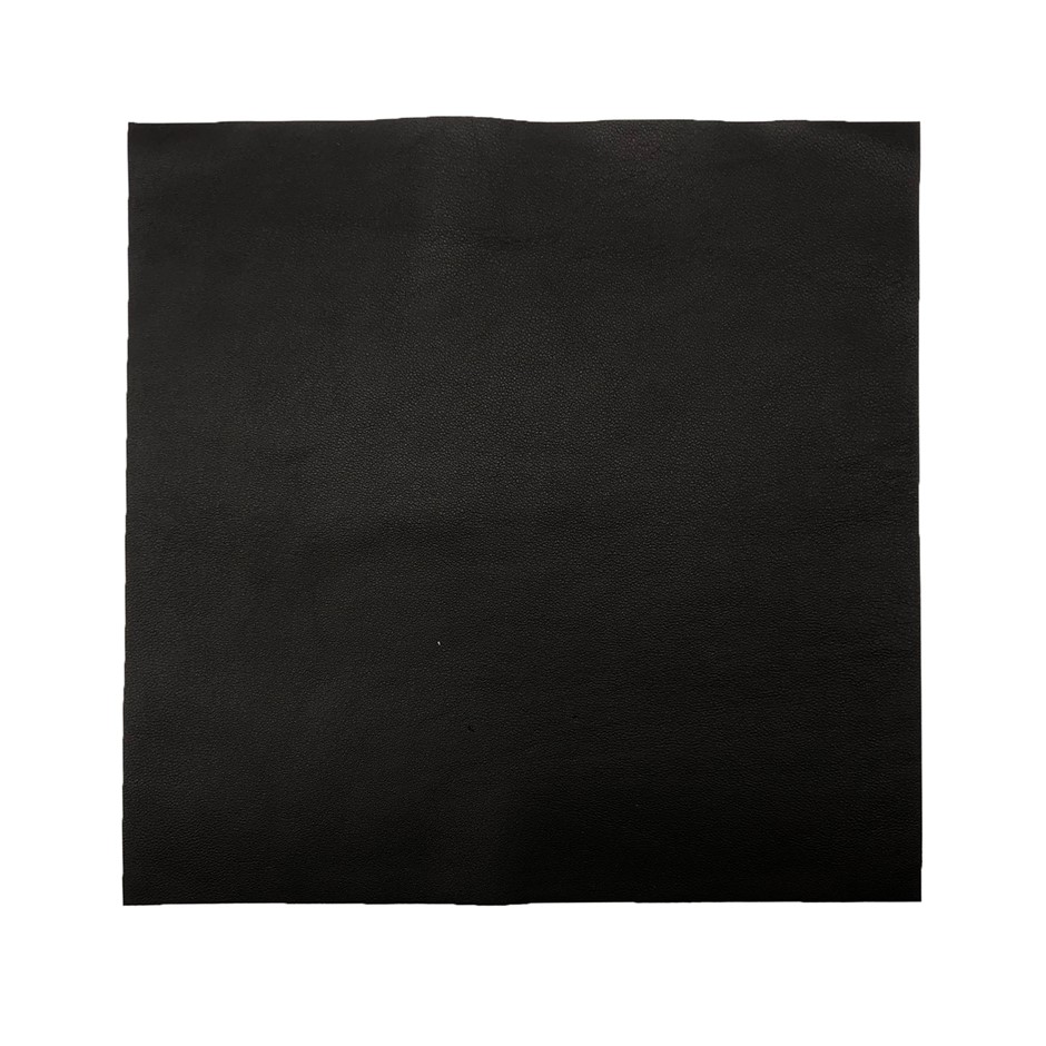 25cm x 25cm AAA Top Grade Black Nappa Lambskin Piece, Remnant Skin, Crafts