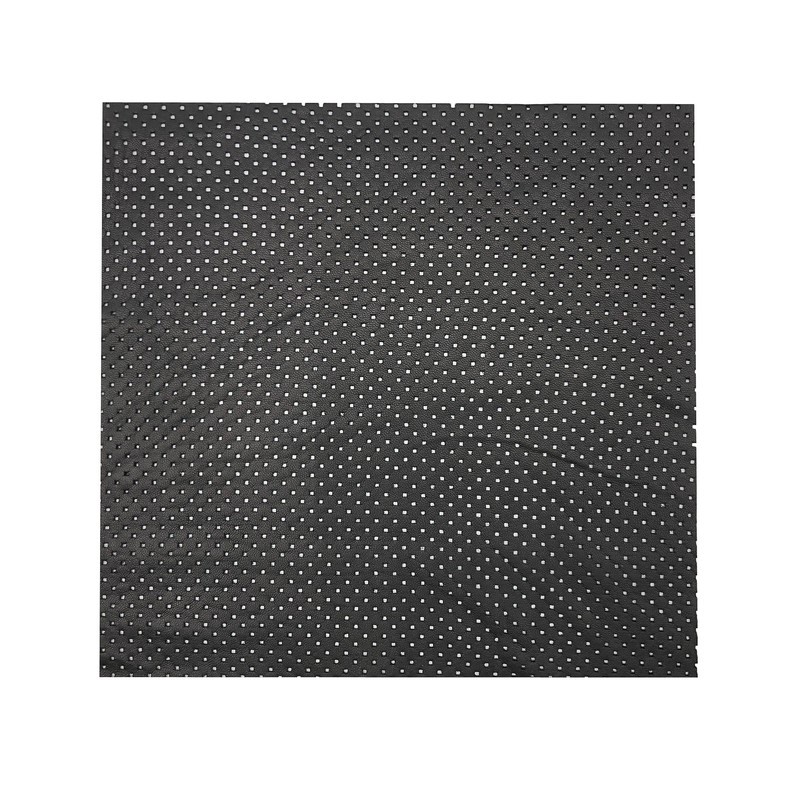 25cm x 25cm AAA Top Grade Black Perforated Nappa Lambskin Piece