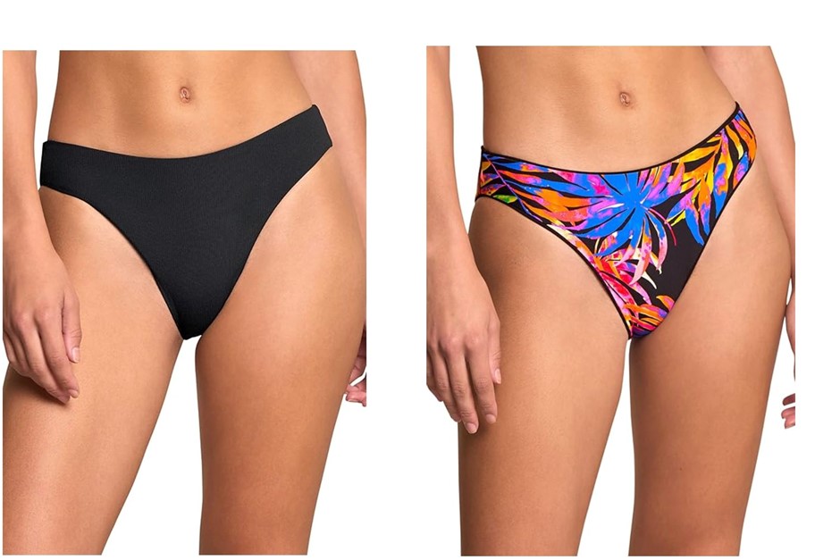 MAAJI Women's Classic Signature Cut Bikini Bottoms, Black, X-Small US. RRP: