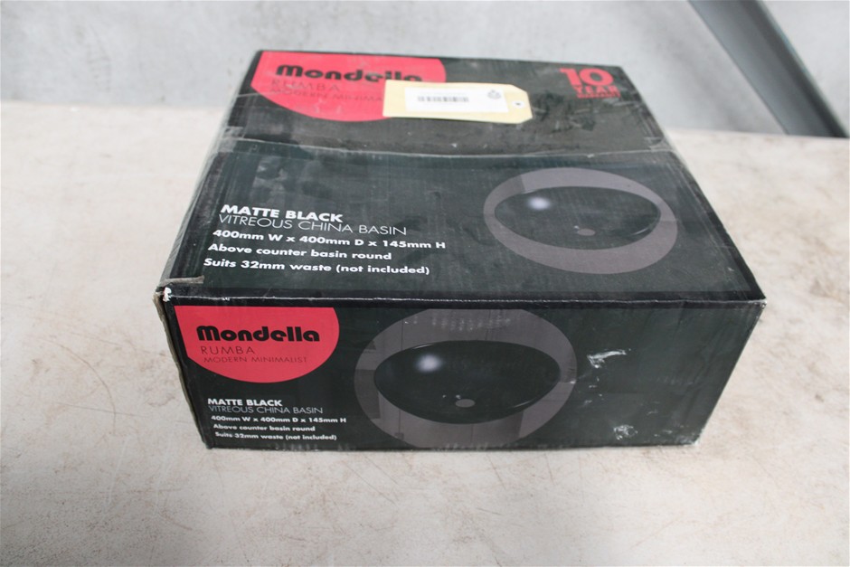 Mondella Matte Black Vitreous China Basin